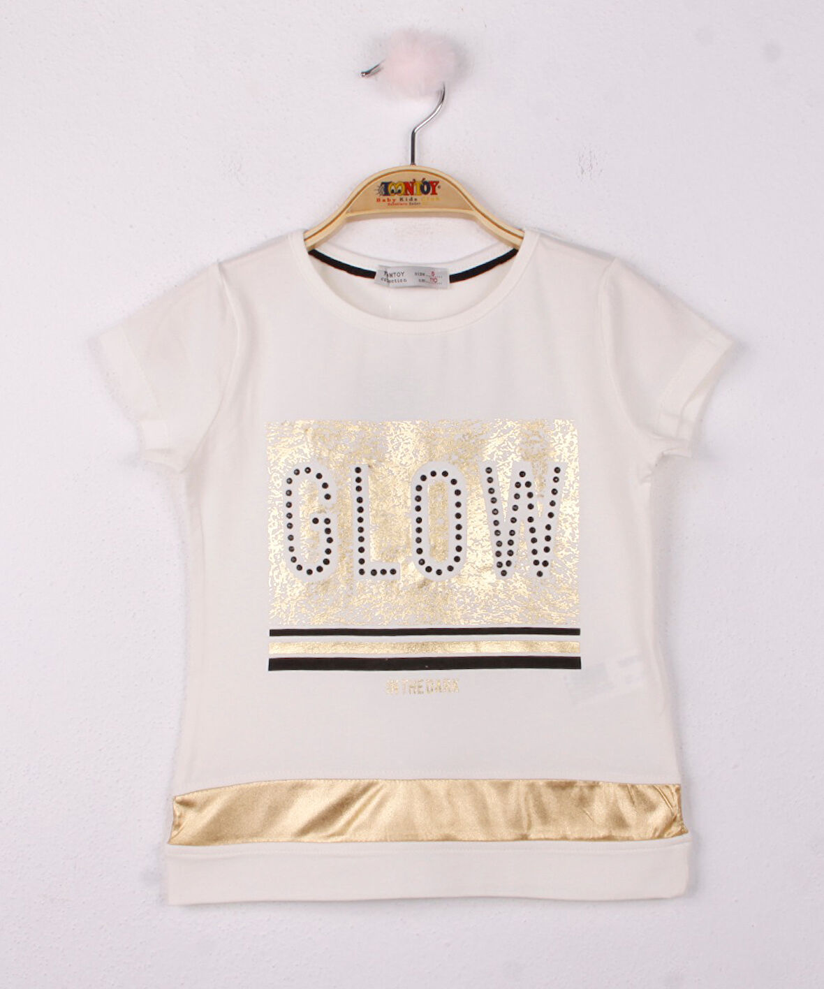 Toontoy Kız Çocuk Glow Baskılı Tişört