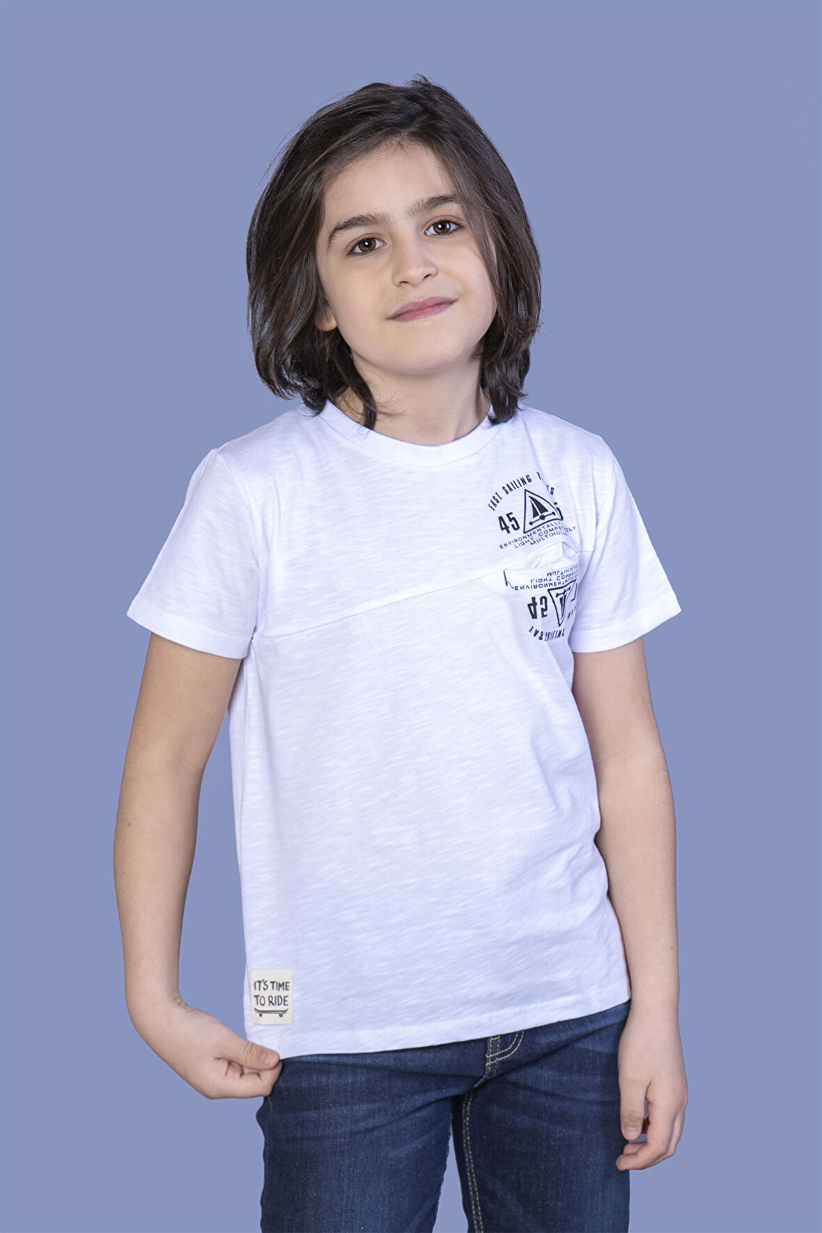 Toontoy Erkek Çocuk Çizgili Cepli Tişört