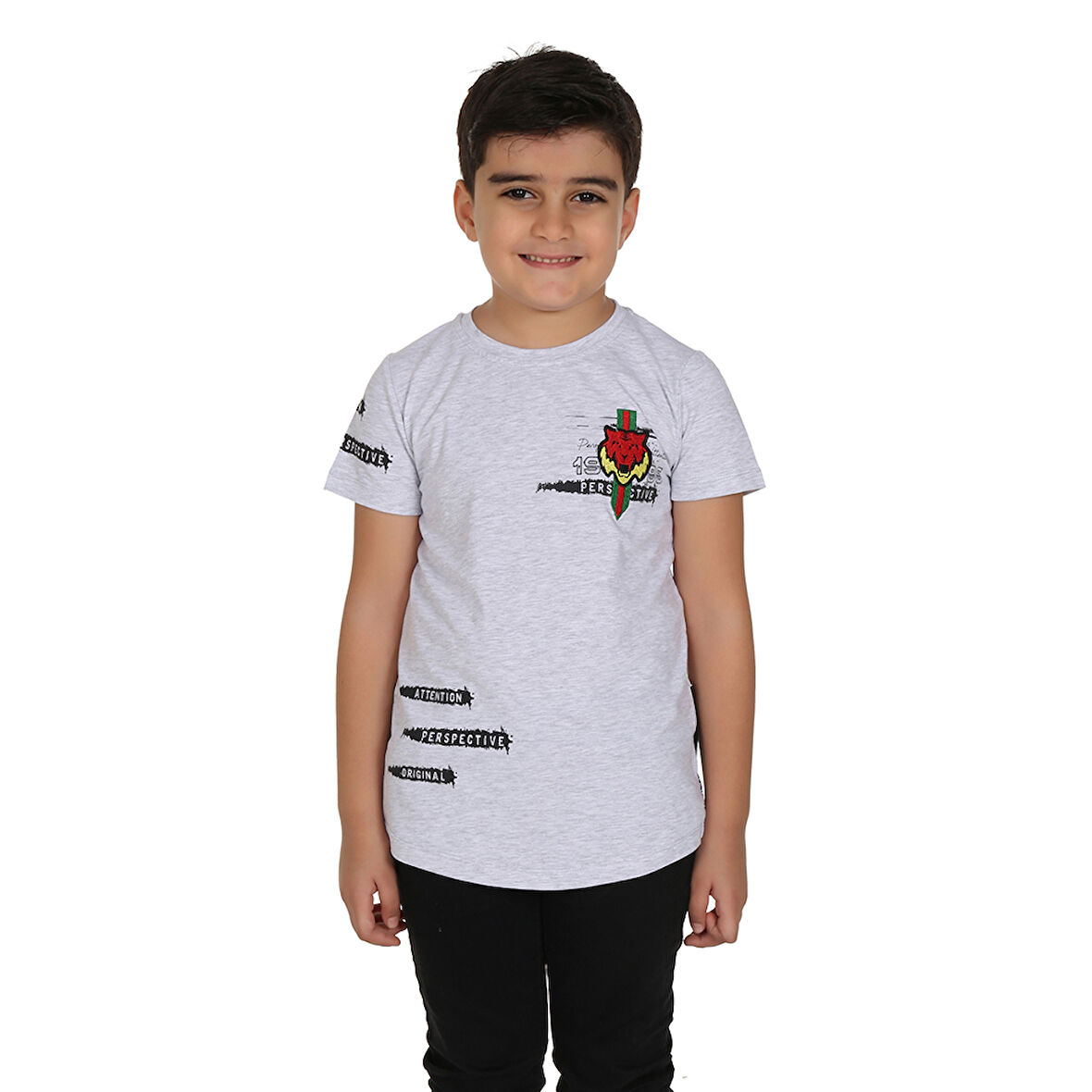 Toontoy Erkek Çocuk Tiger Nakışlı Tişört