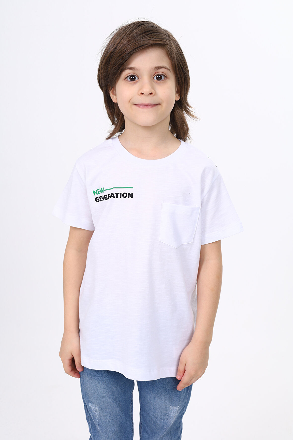 Toontoy Erkek Çocuk Cep Baskılı Tişört