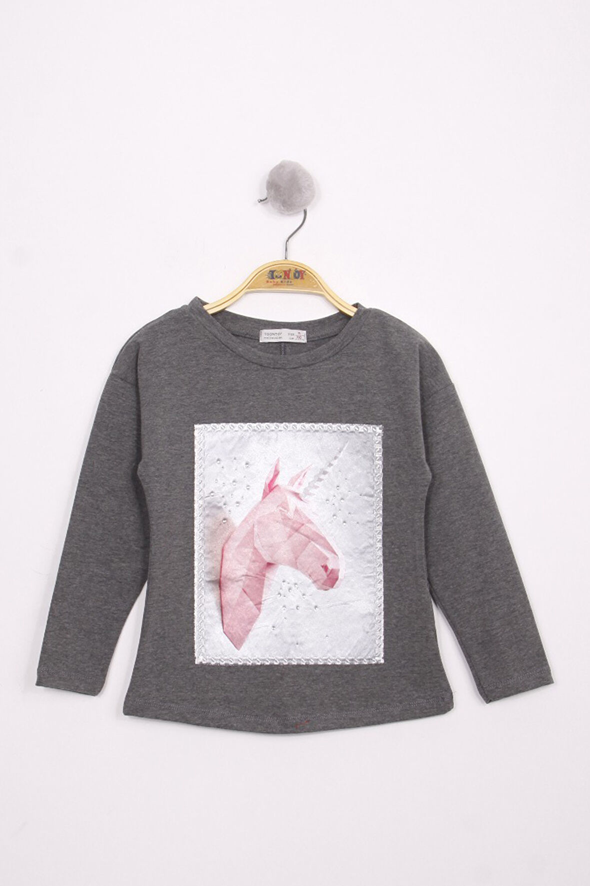 Toontoy Kız Çocuk Boynuzlu T-Shirt