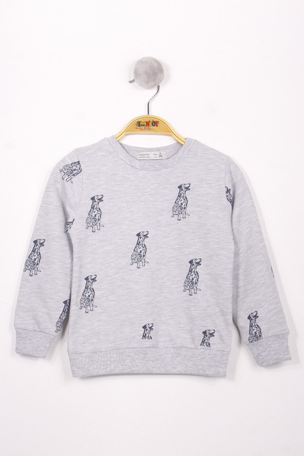 Toontoy Erkek Çocuk Köpek Baskılı Sweatshirt