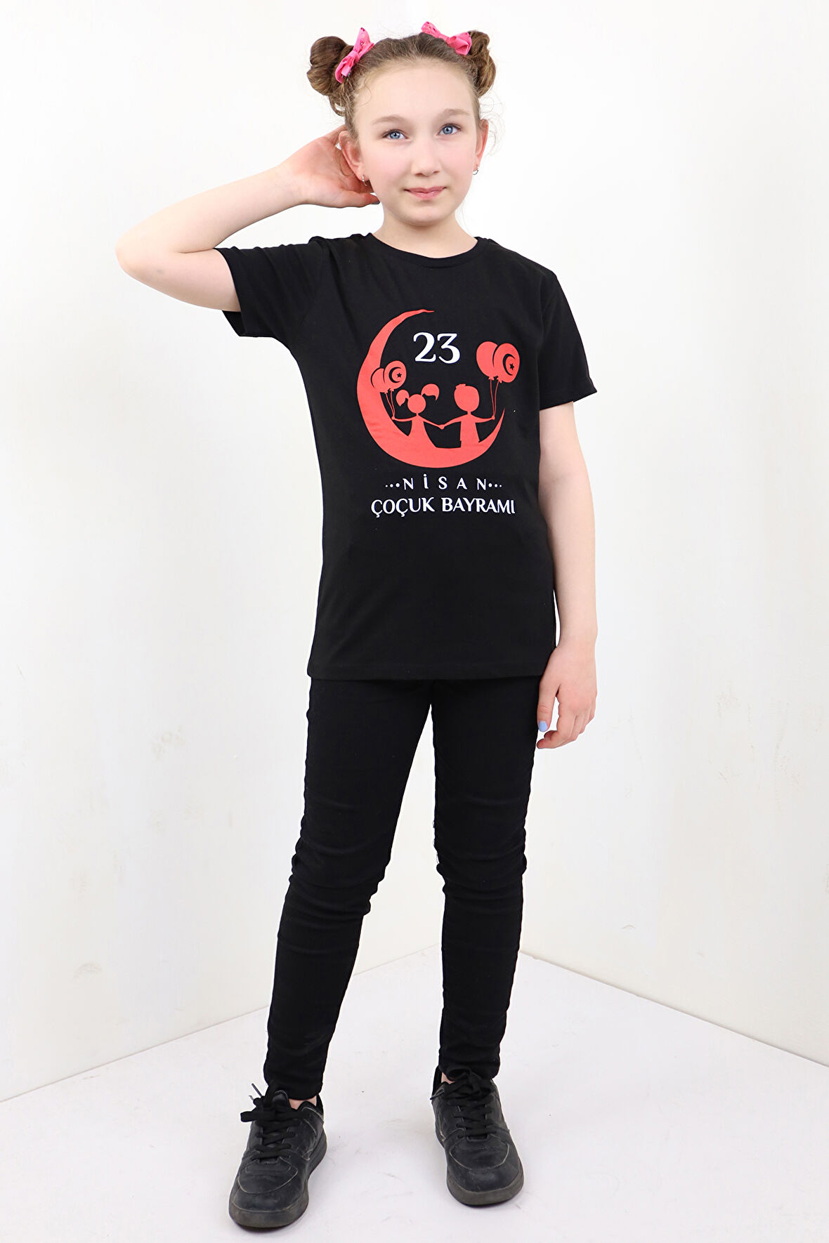 Toontoy Unisex Çocuk 23 Nisan Baskılı Tişört