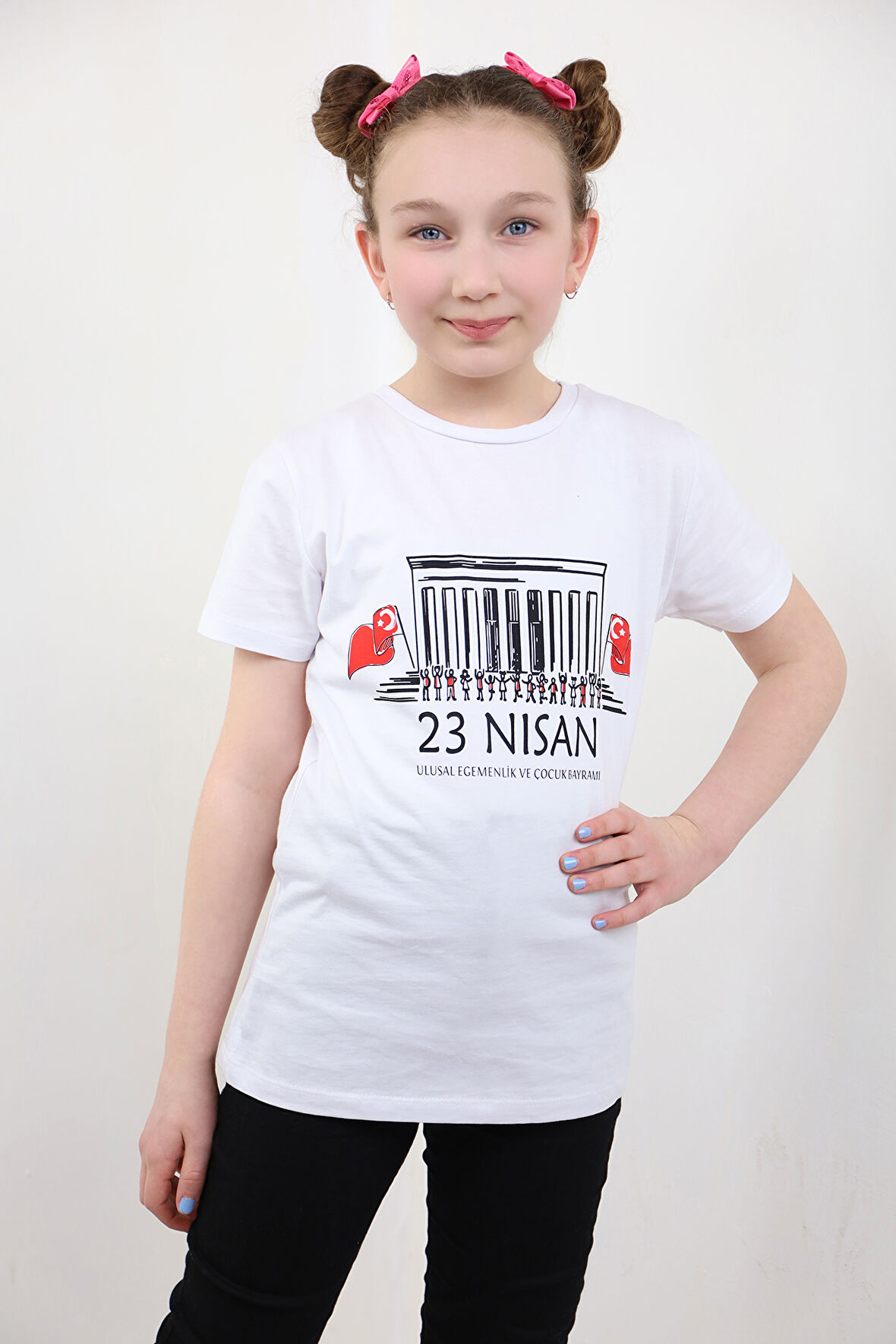 Toontoy Unisex Çocuk 23 Nisan Baskılı Tişört