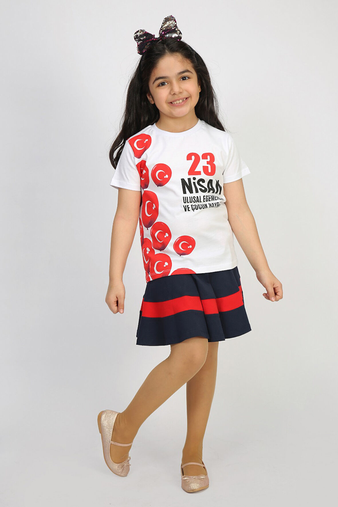 Toontoy Unisex Çocuk 23 Nisan Baskılı Tişört