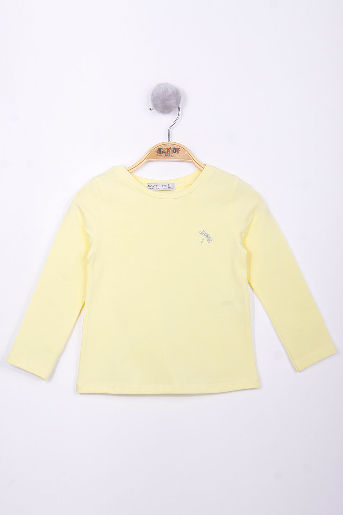 Toontoy Kız Çocuk Göğsü Nakışlı T-Shirt