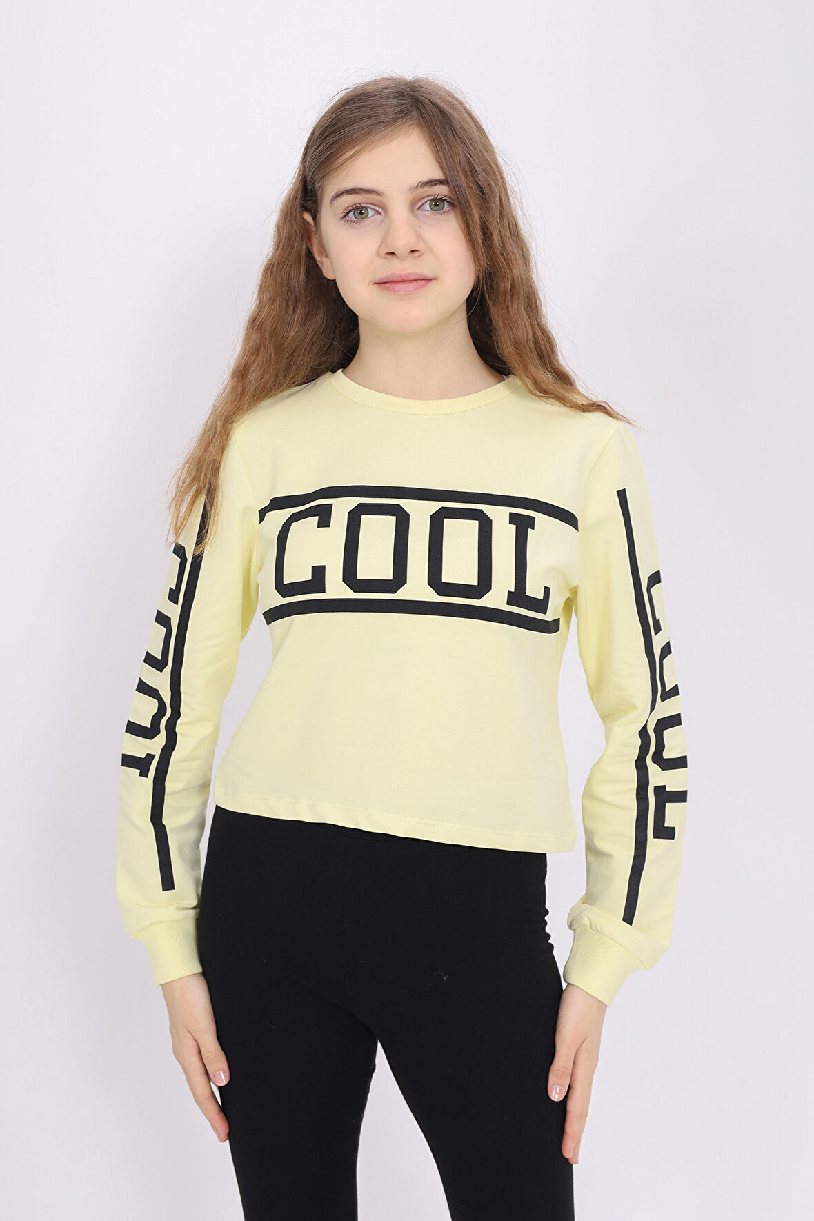 Toontoy Kız Çocuk Cool Baskılı Sweatshirt