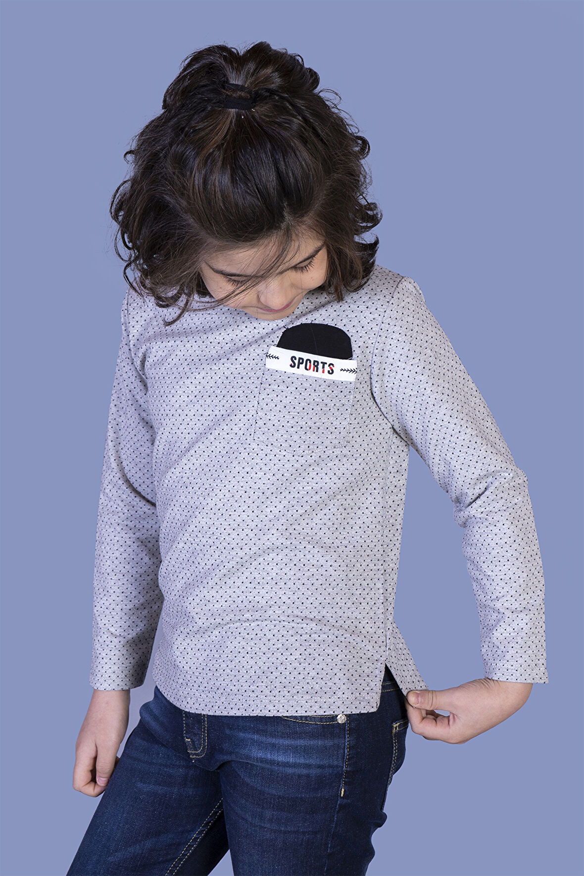 Toontoy Erkek Çocuk Cep Üstü Şerit Detaylı Tişört