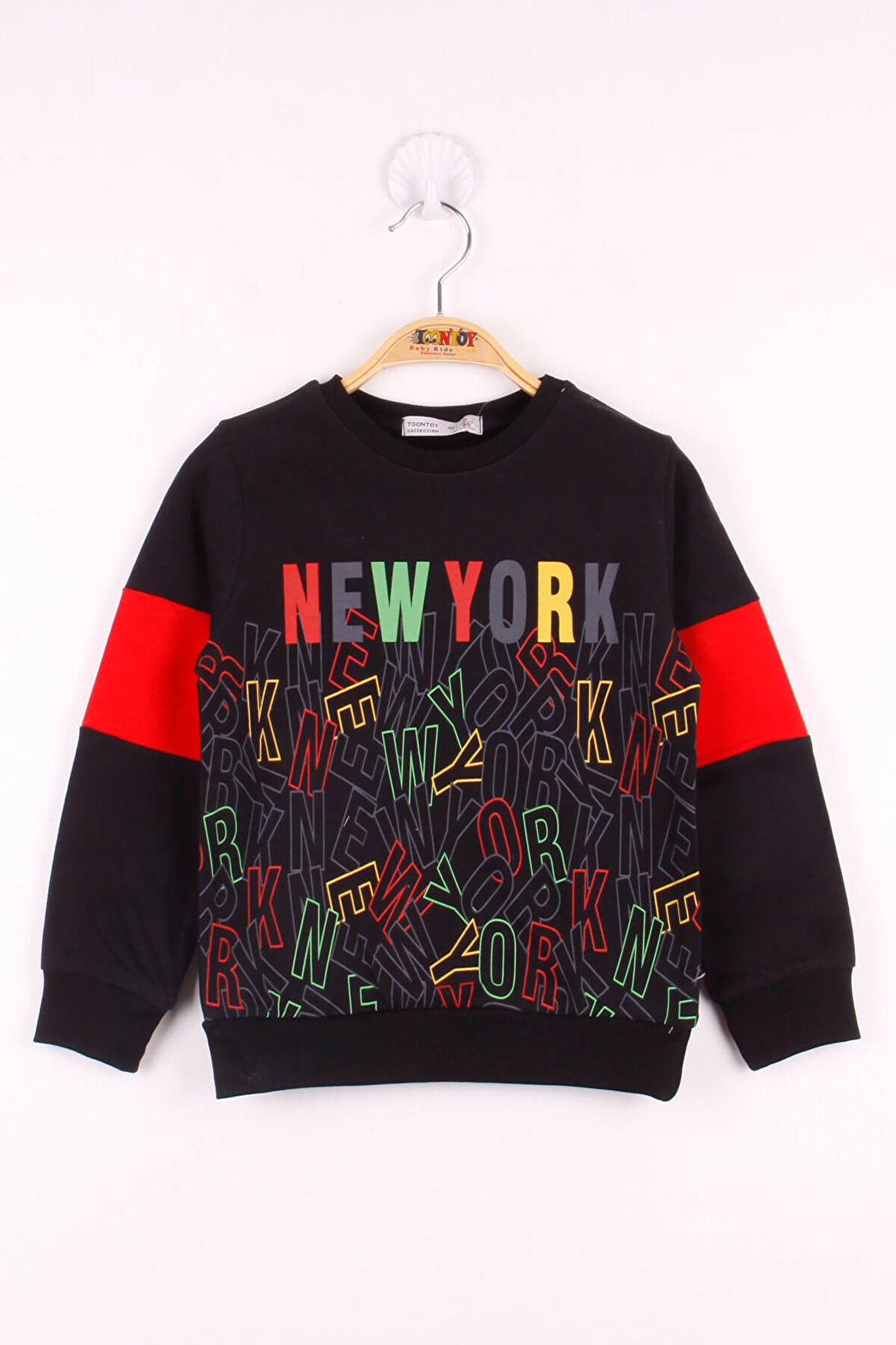 Toontoy Erkek Çocuk New York Baskılı Sweatshirt