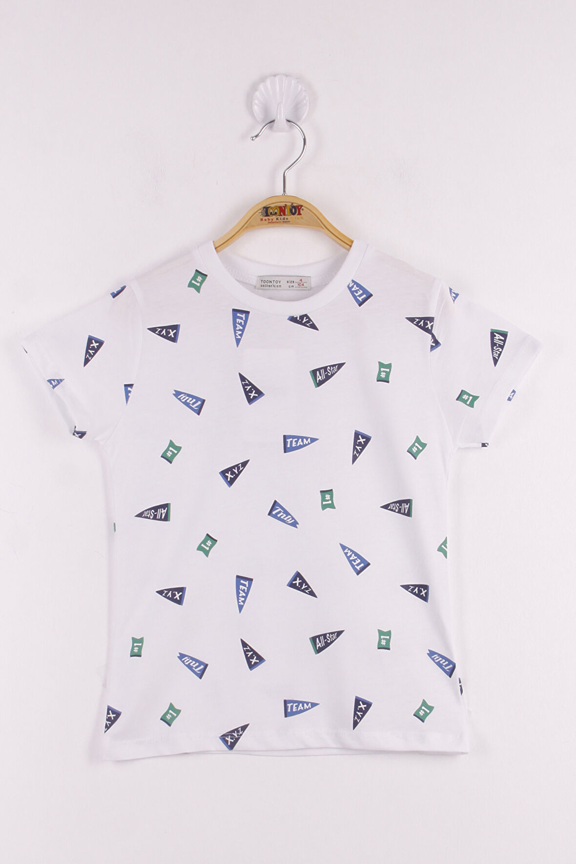 Toontoy Erkek Çocuk Yazı Baskılı T-Shirt