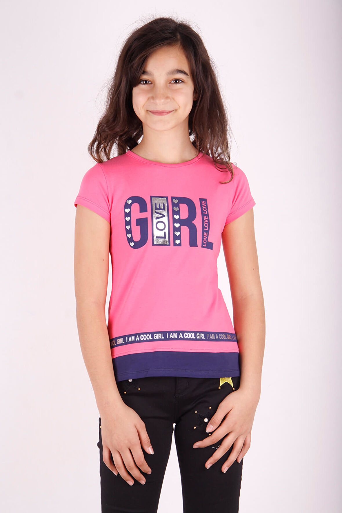 Toontoy Kız Çocuk Baskılı T-Shirt