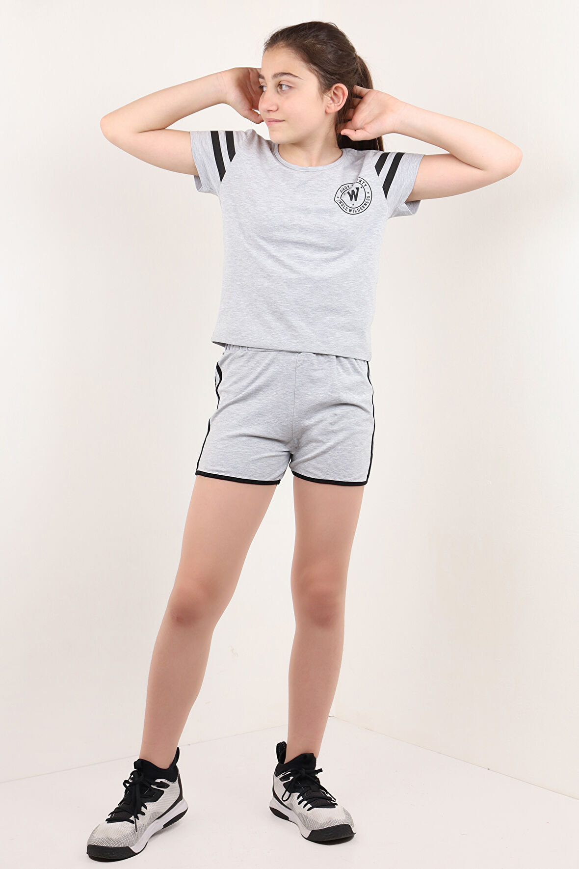 Toontoy Kız Çocuk Baskılı Şortlu Takım