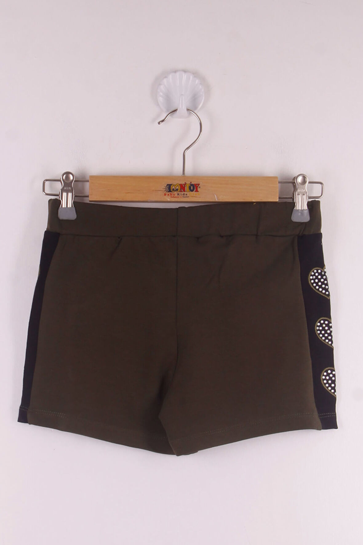 Toontoy Kız Çocuk Kalp Nakışlı Şort