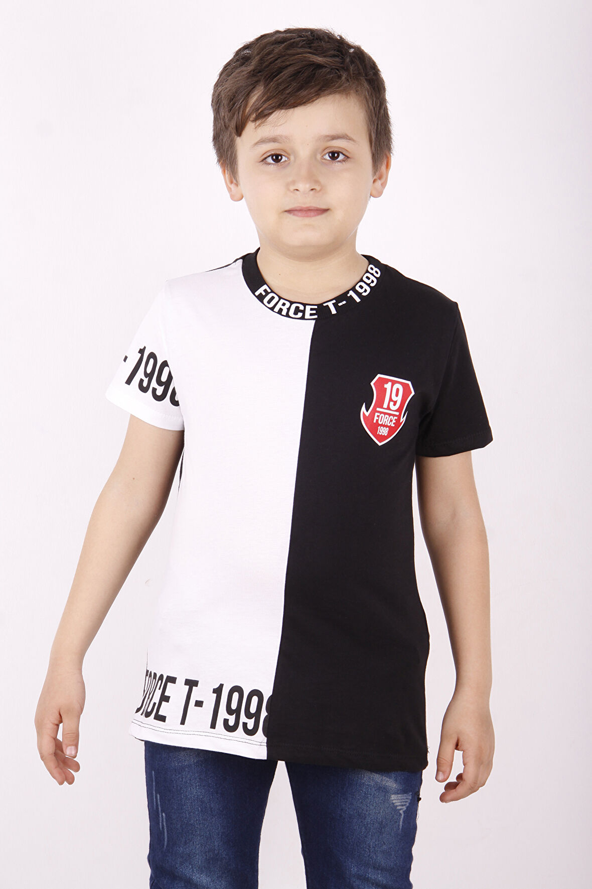 Toontoy Erkek Çocuk Force Baskılı Parçalı Tişört