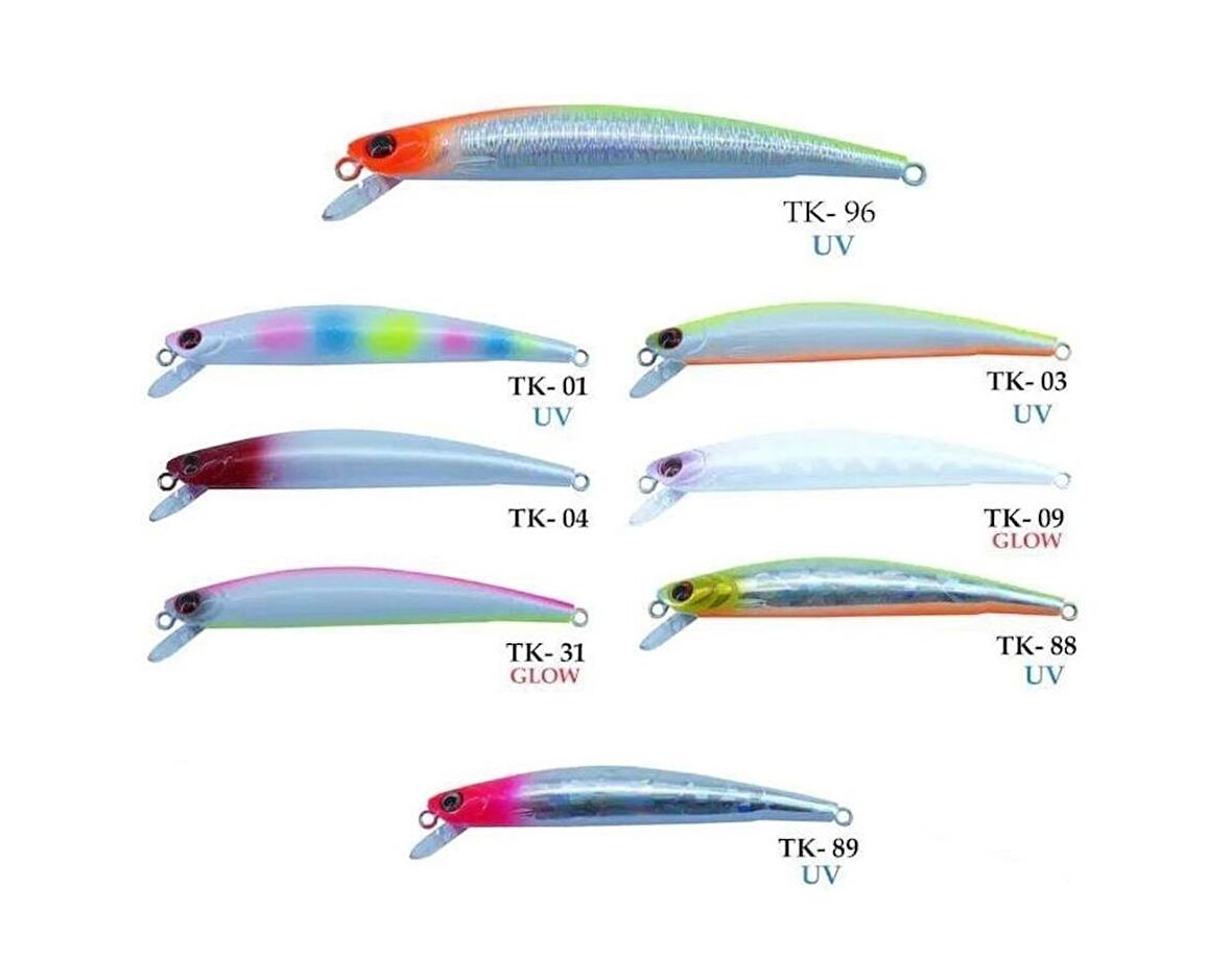 TURKO 90mm 5,4gr Kurşun Arkası Rapala Maket Balık