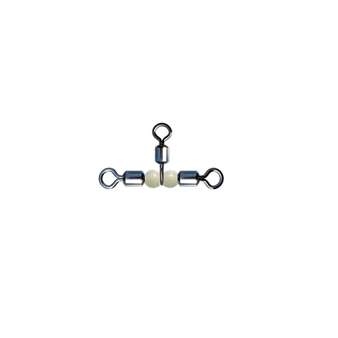 Fırdöndü Rolling Swivel Crossline Pear Beads 3lü Boncuklu - 2-0X1-0