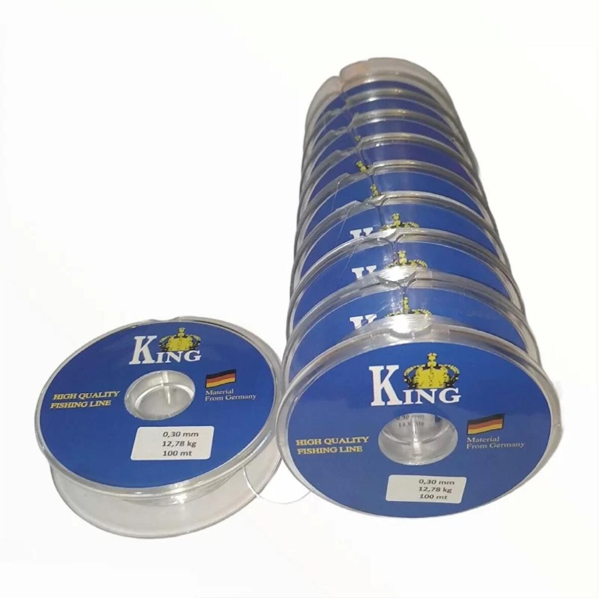 King Monofilament Beyaz Makara Esnek Misina - 0.10MM