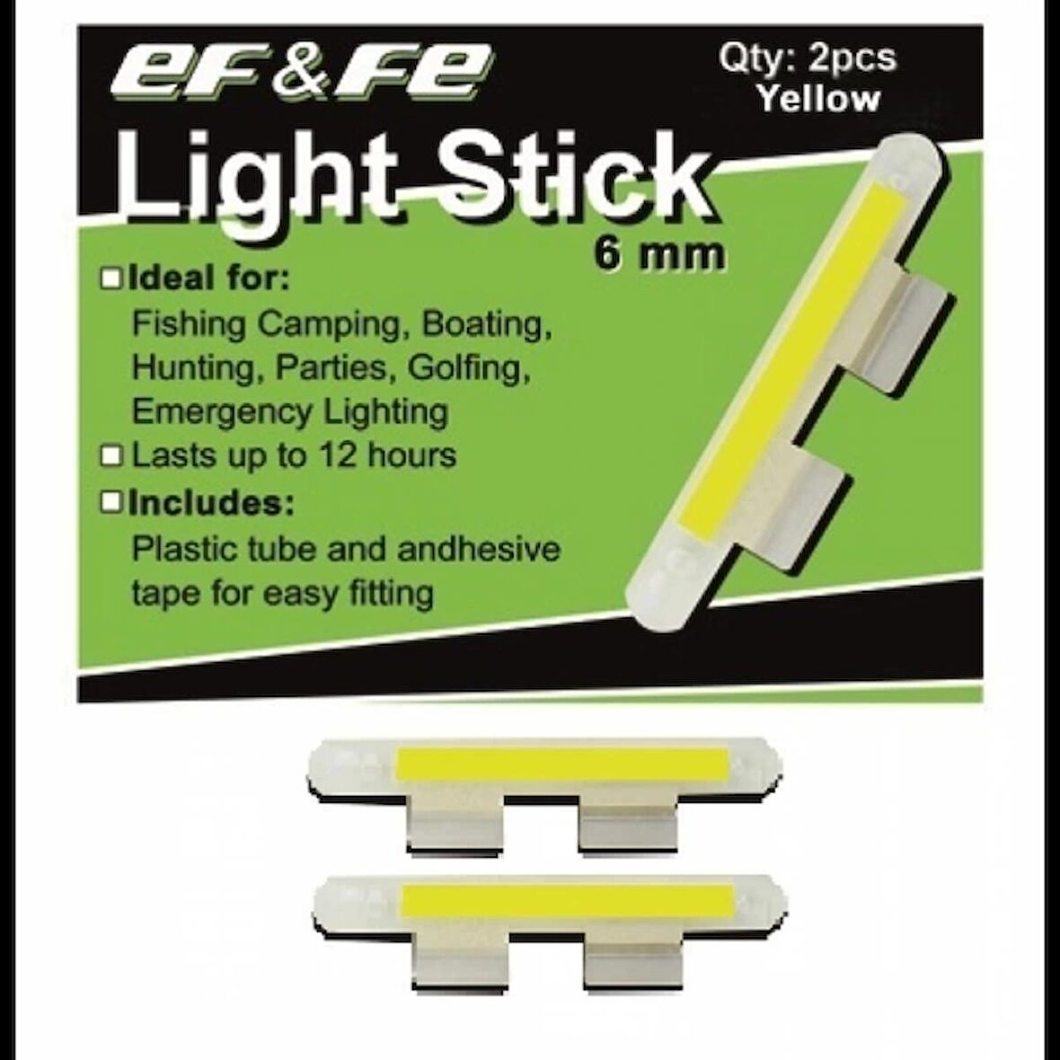 Light Fosfor Çiftli Kamışa Takılan 6MM