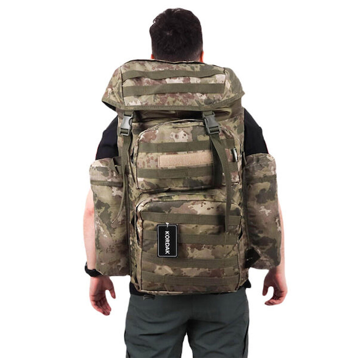 Avcı Market 90 lt Su Geçirmez Outdoor Sırt Çantası Kamuflaj