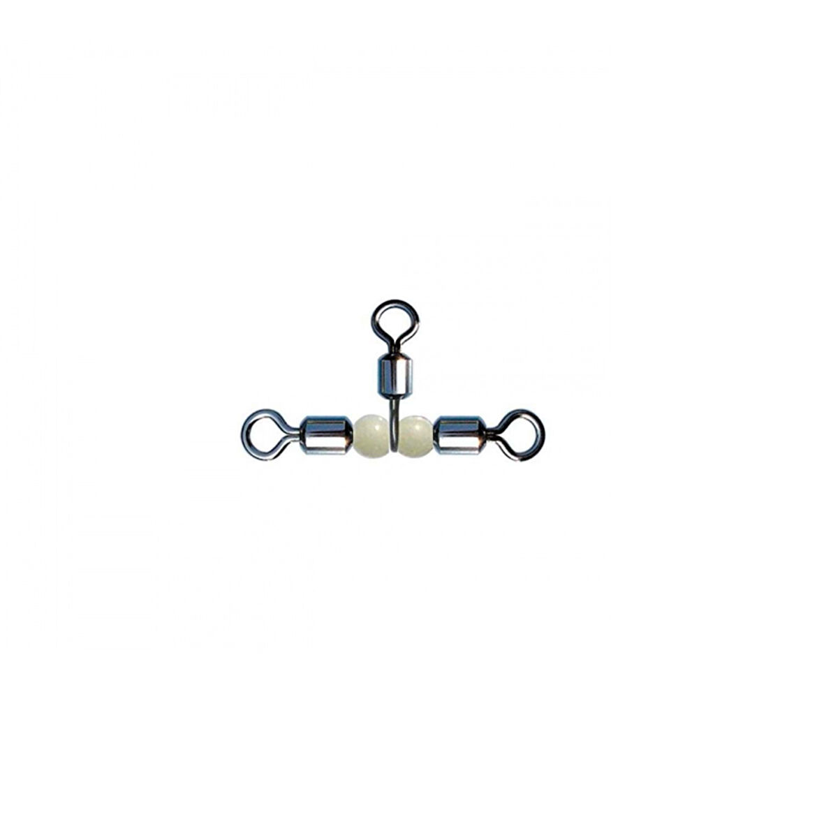 Fırdöndü Rolling Swivel Crossline Pear Beads 3lü Boncuklu - 7X8