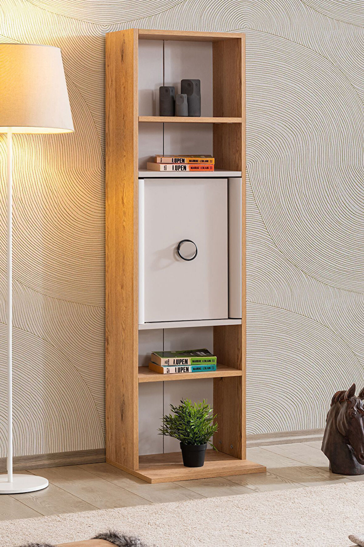 Kitaplık, Dolunay Dolaplı 4 Raflı Kitaplık