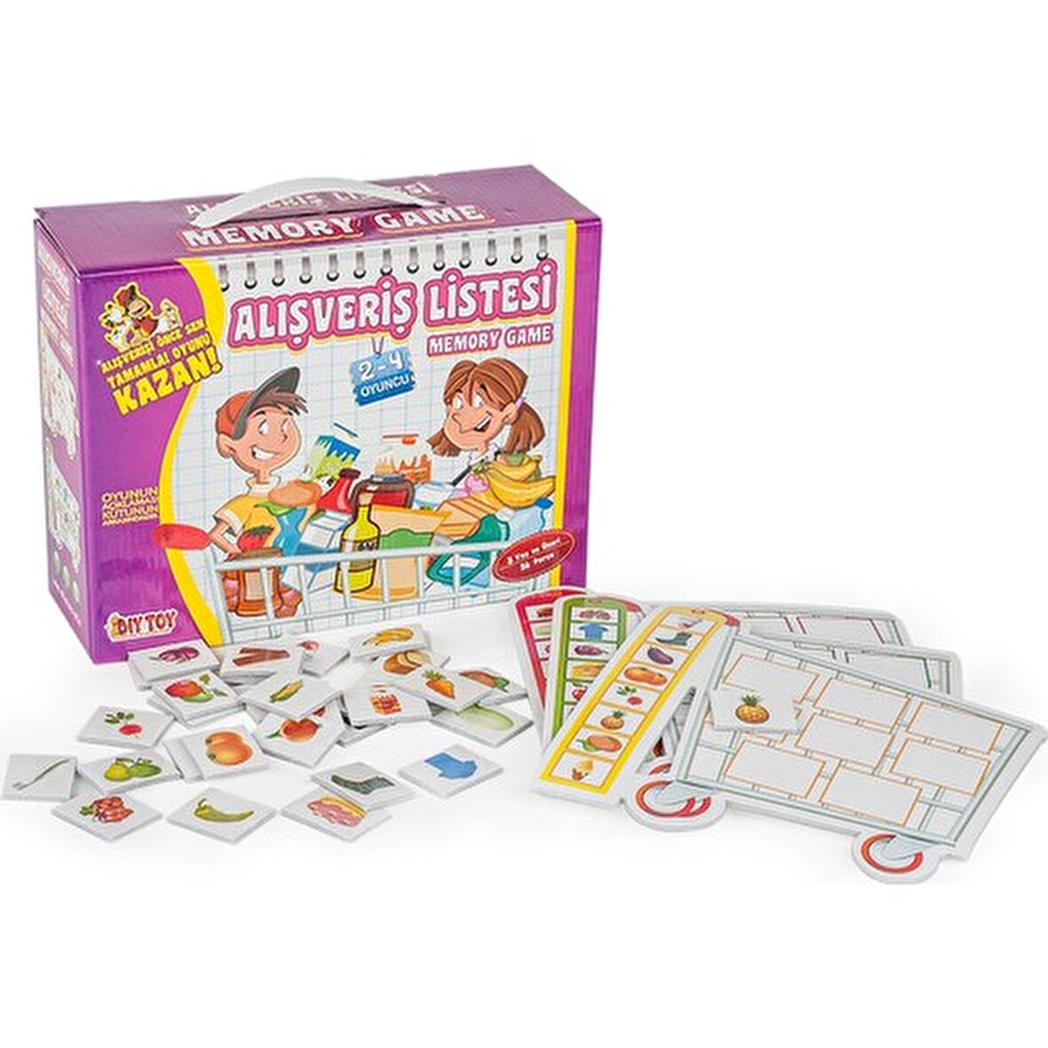 Alışveriş Listesi Hafıza Oyunu 36 Parça Diytoy