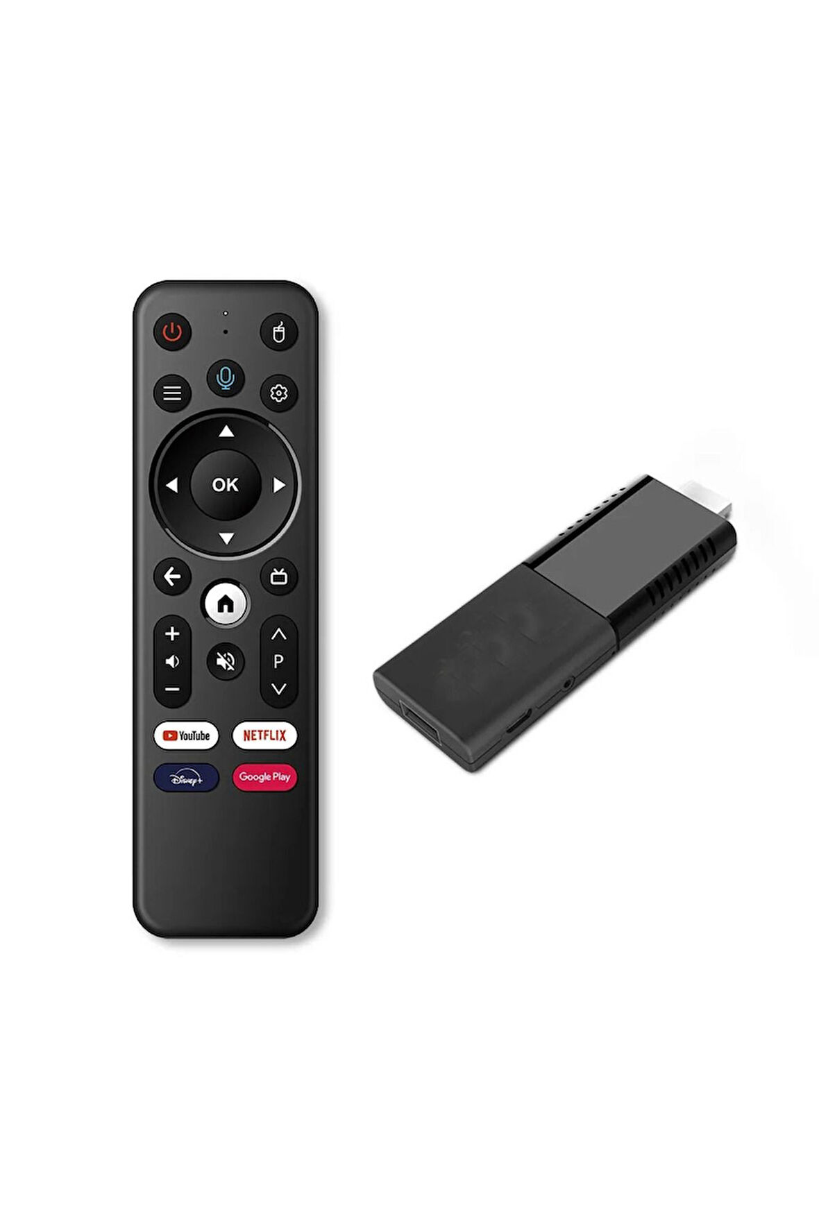 Android Fire TV 4K+ Android 12.5 IPTV  Ses kontrollü Kumanda 2GB Ram+16GB Hafıza Wi-Fi 5G Quad Core