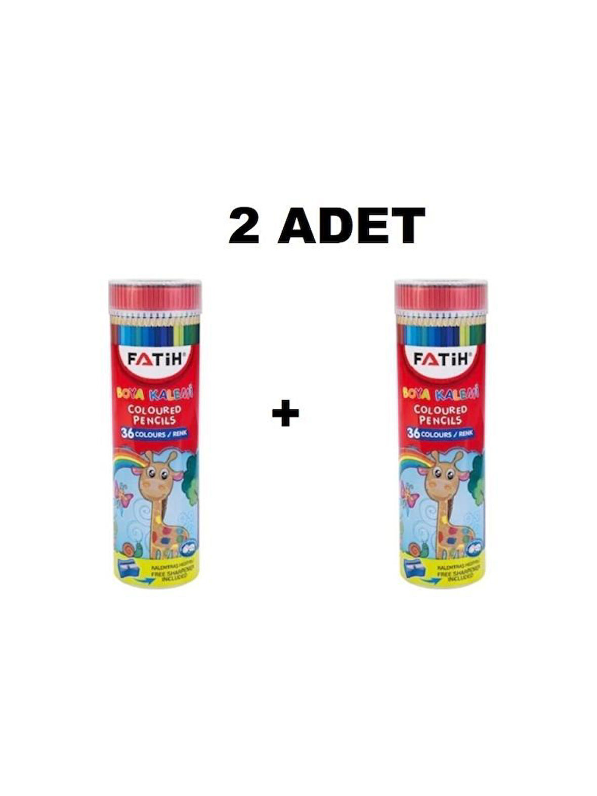 Fatih Tüp Kuru Boya Kalemi 36 Renk 2 Adet