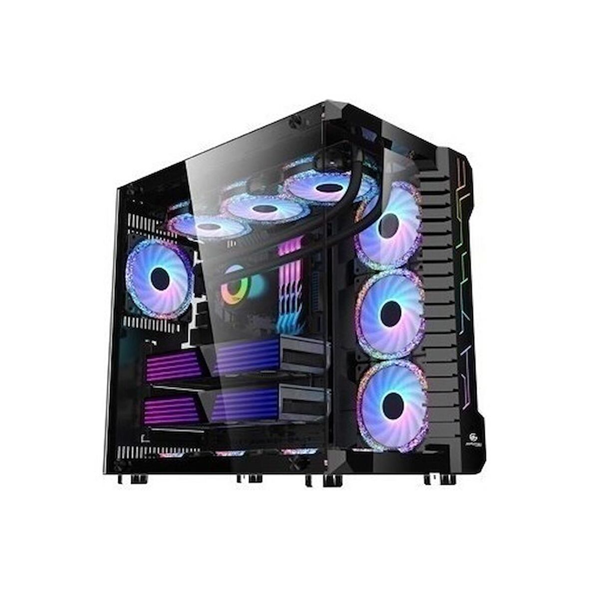 Performax 6 Fanlı Siyah ATX Bilgisayar Kasası