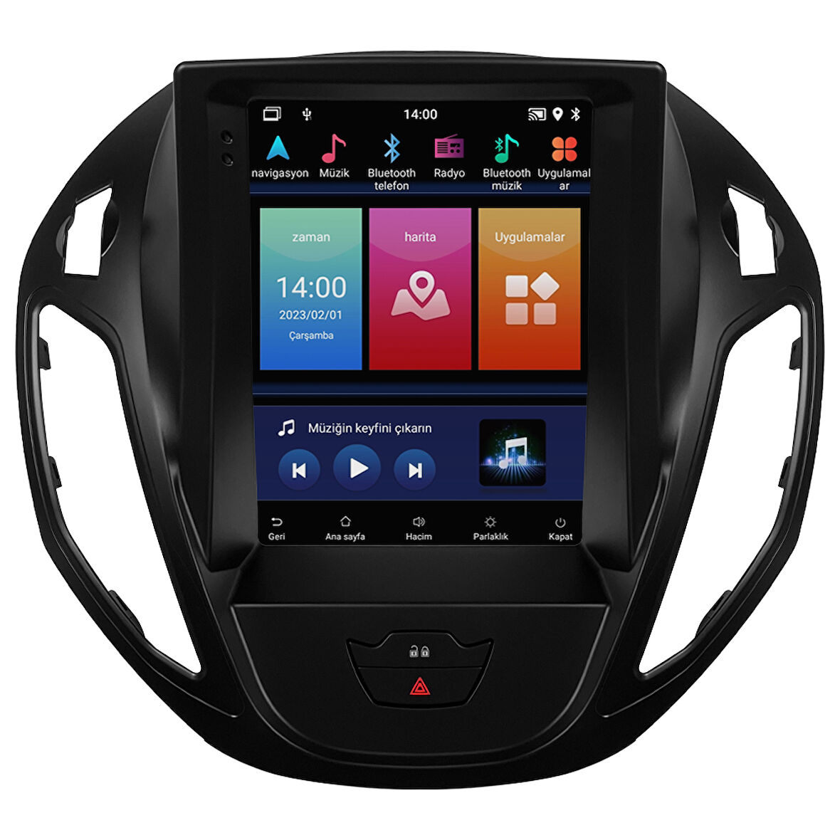 Ford Courier Titanium Android Multimedya Sistemi (2013-2024) CRV-4837XT