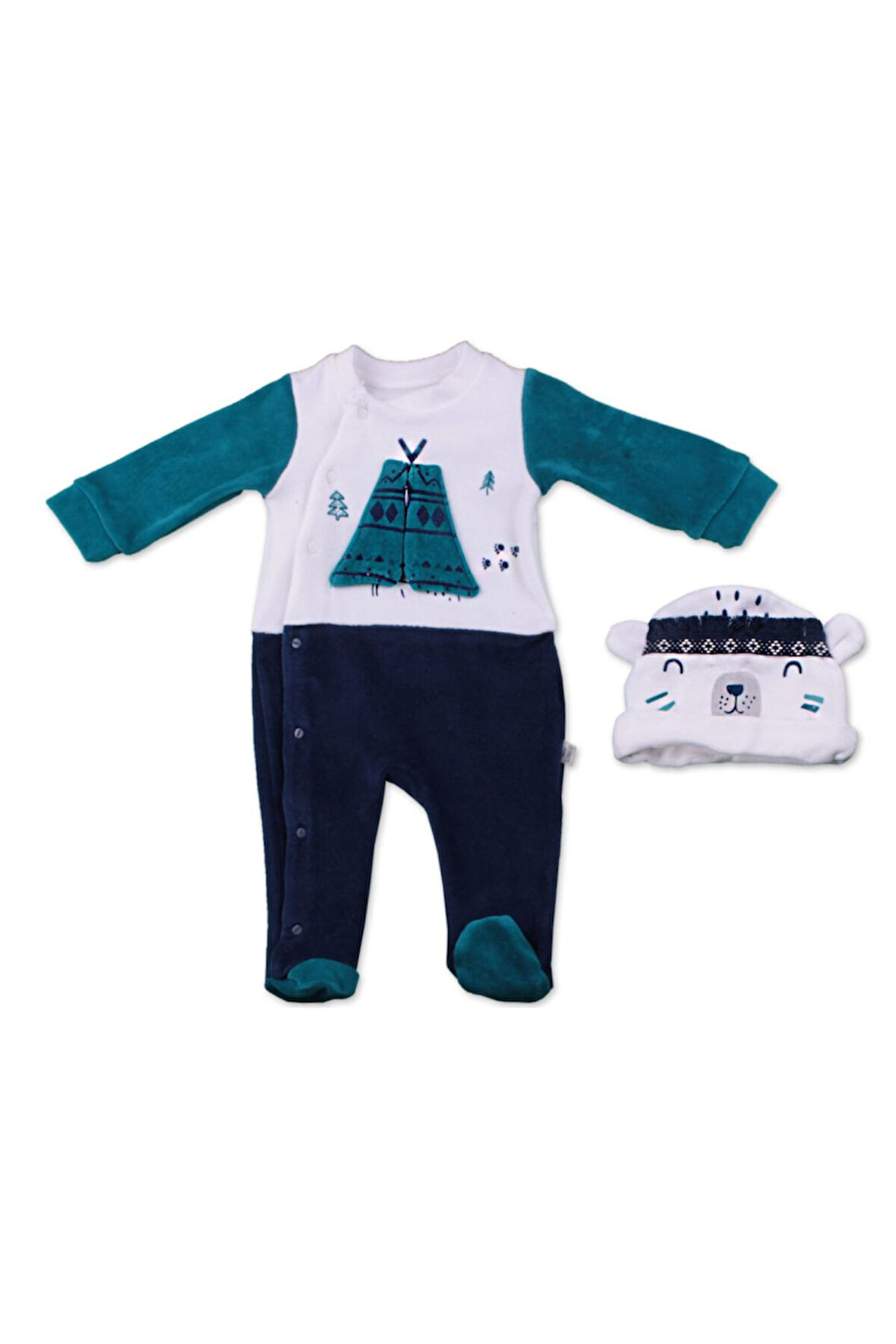 Baho Bear Tulum Kadife Yeşil