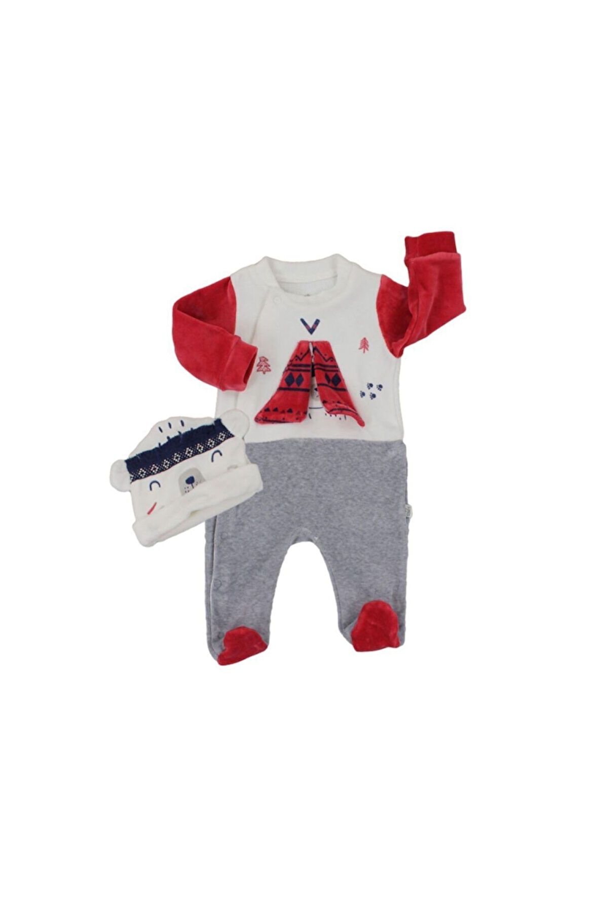 Baho Bear Tulum Kadife Yeşil