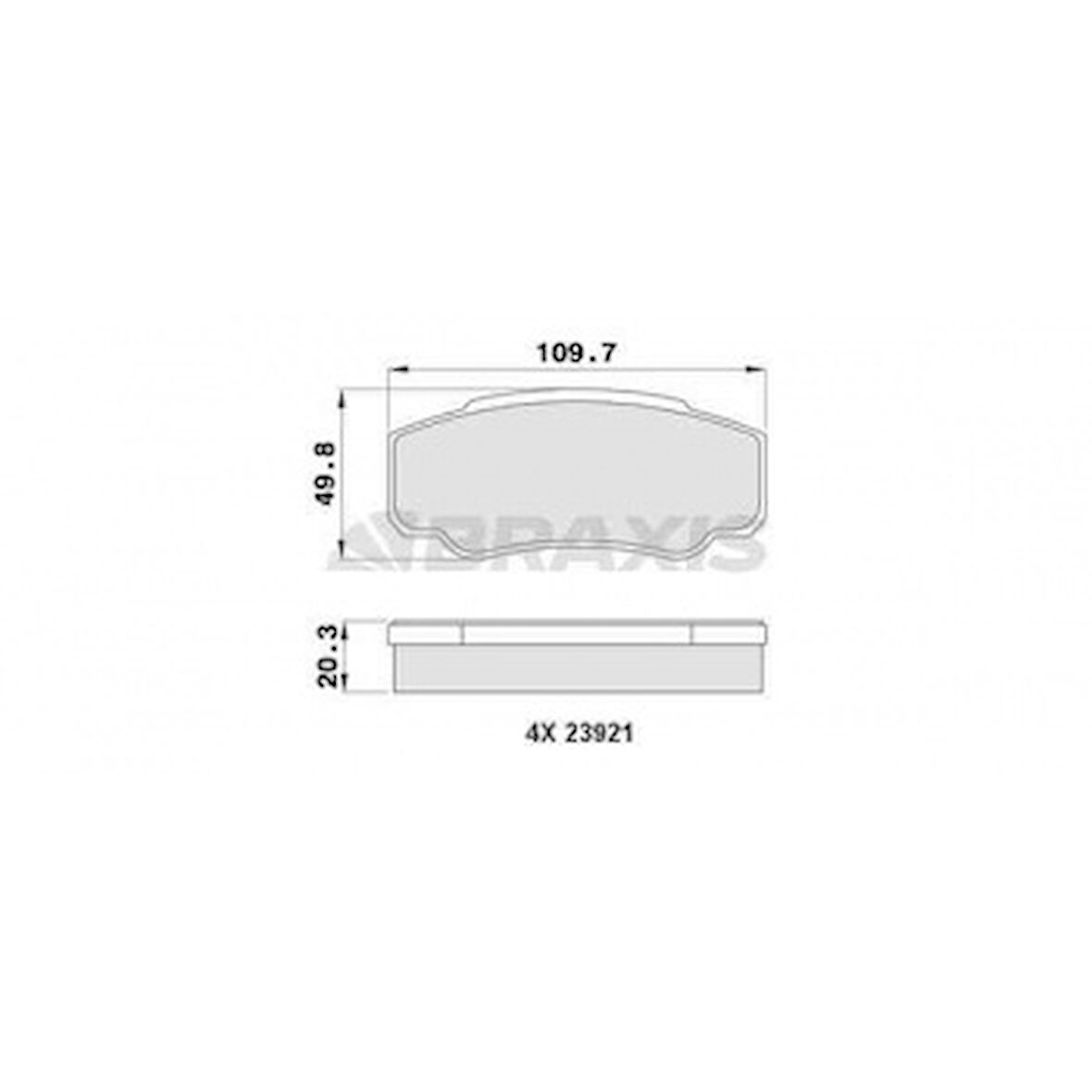 Psa Arka Fren Balatası (diskli Fren) Boxer II Jumper II Ducato II 1800kg (16 Jant) 02> (03 06) - Braxıs Aa0181