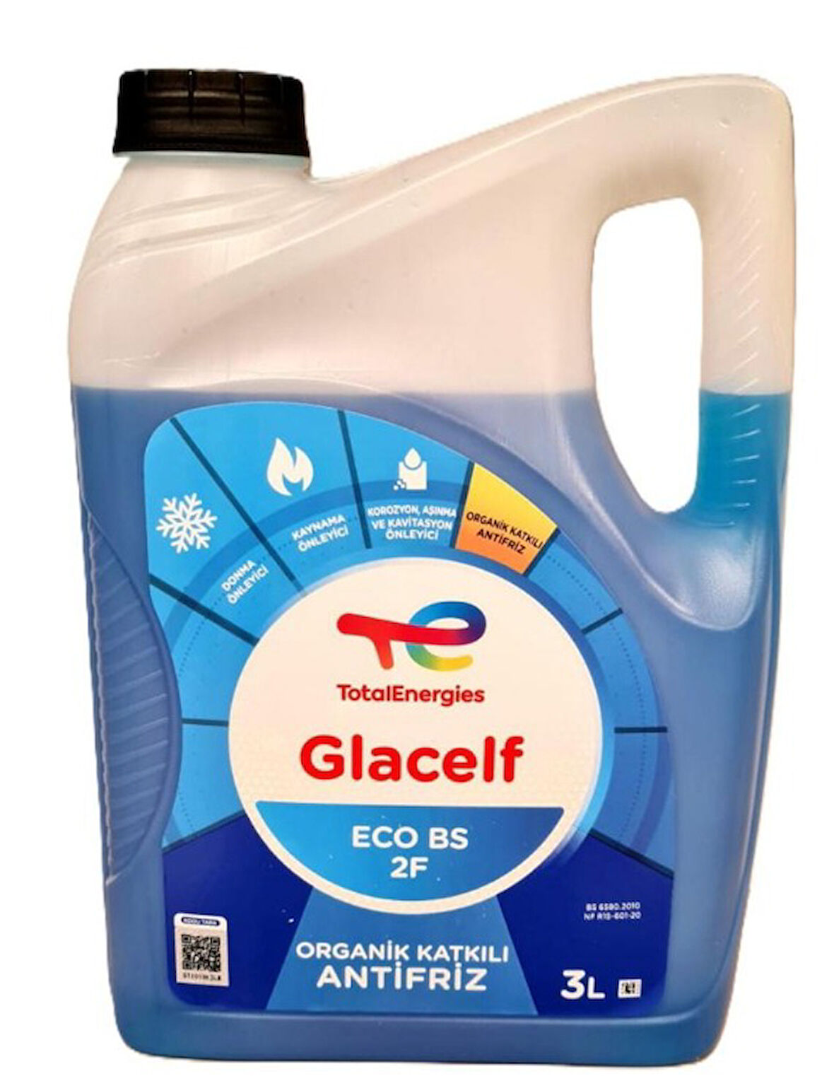 Total Energies GLACELF ECO BS 2F  Organik Katkılı 3 Litre Mavi Antifriz