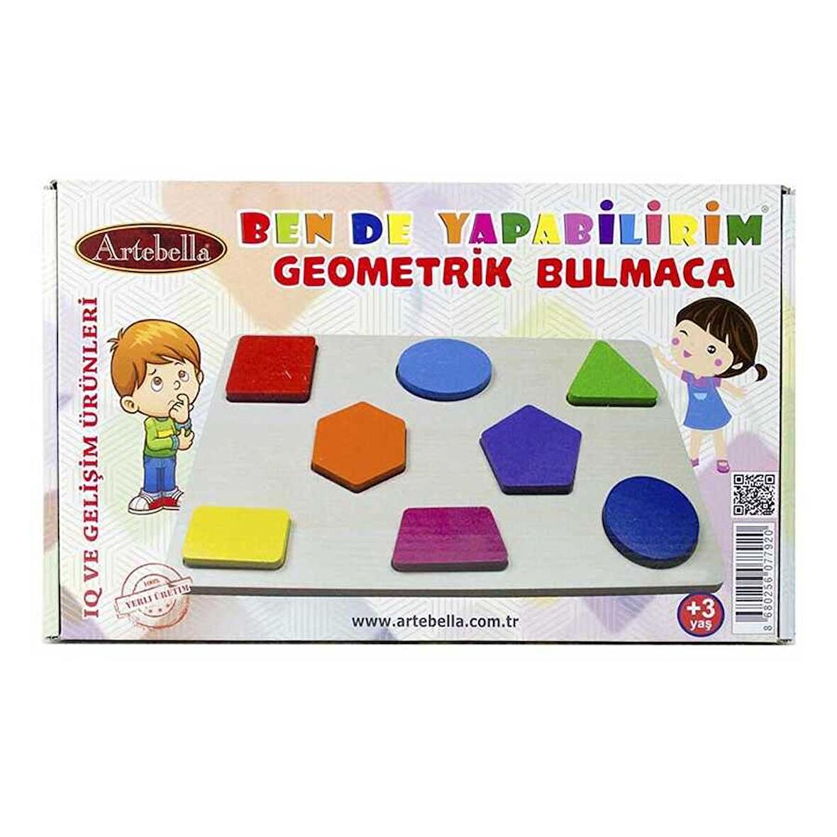 Artebella Iq Ve Gelişim Ürünleri Ahşap Geometrik Bulmaca