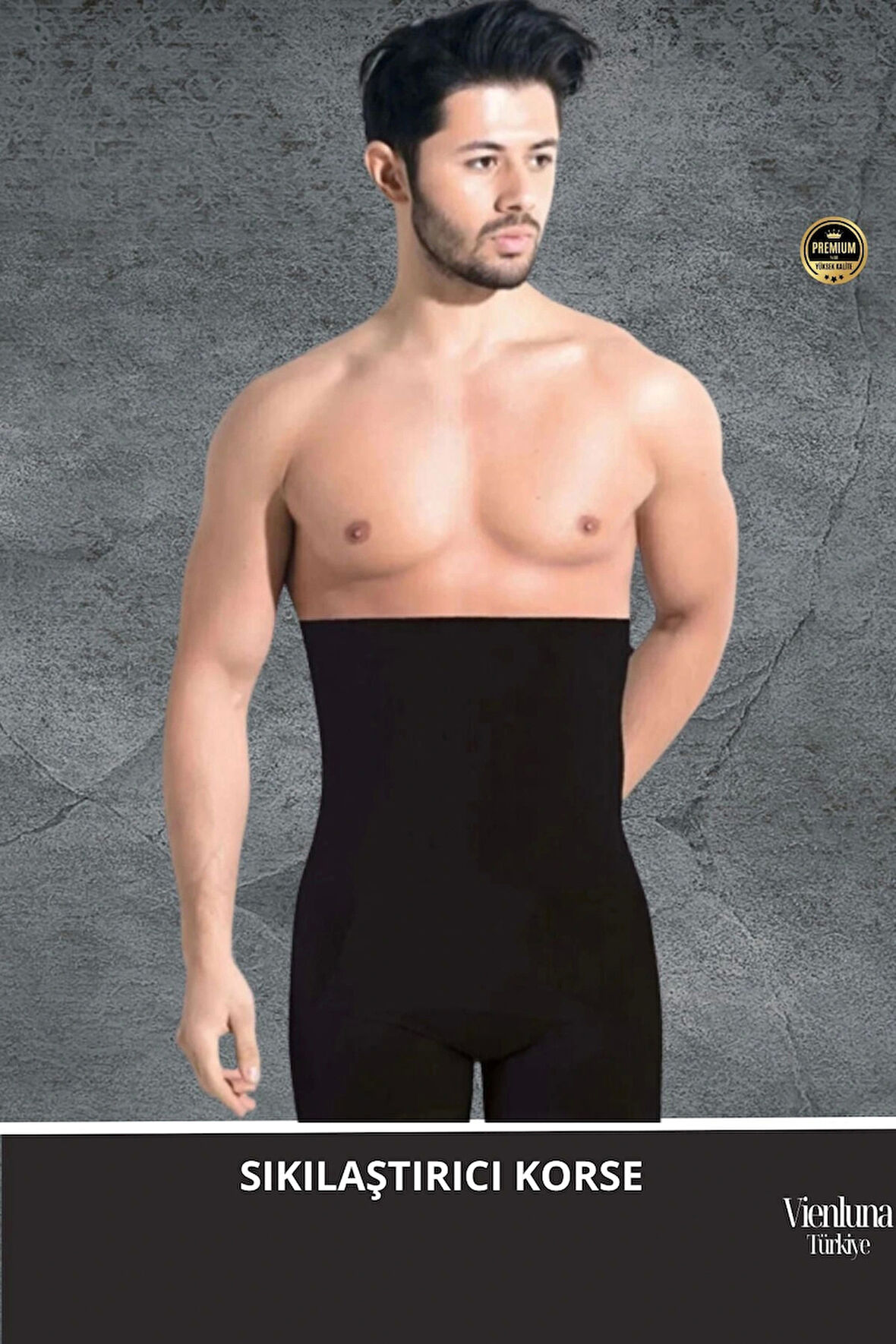 Deluxe Seri Sıkılaştırıcı Toparlayıcı Basen Bel İnceltici Göbek Düzleştirici Erkek Duble Boxer Korse