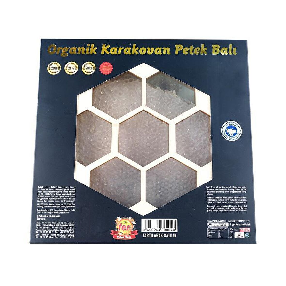 FER ORGANİK KARAKOVAN PETEK BALI 1 KG