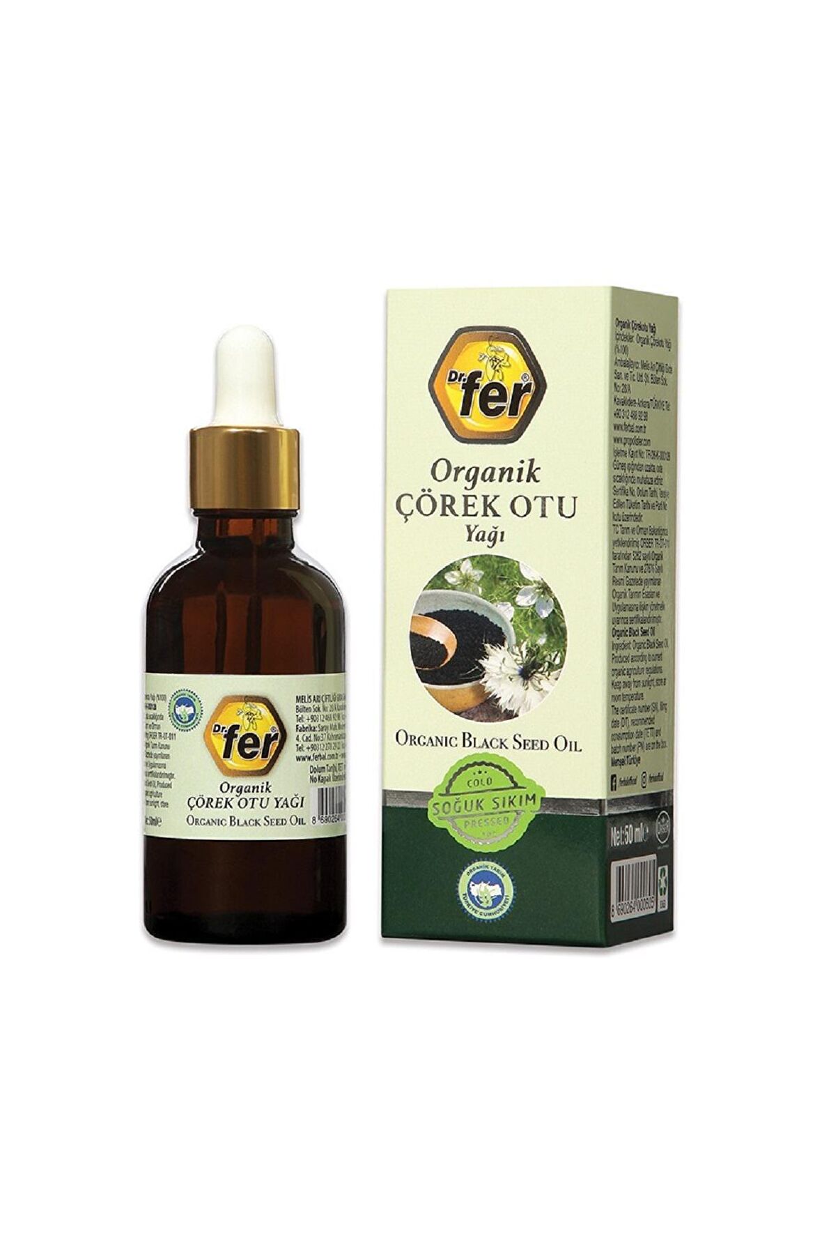 DR.FER ORGANİK ÇÖREKOTU YAĞI 50ML