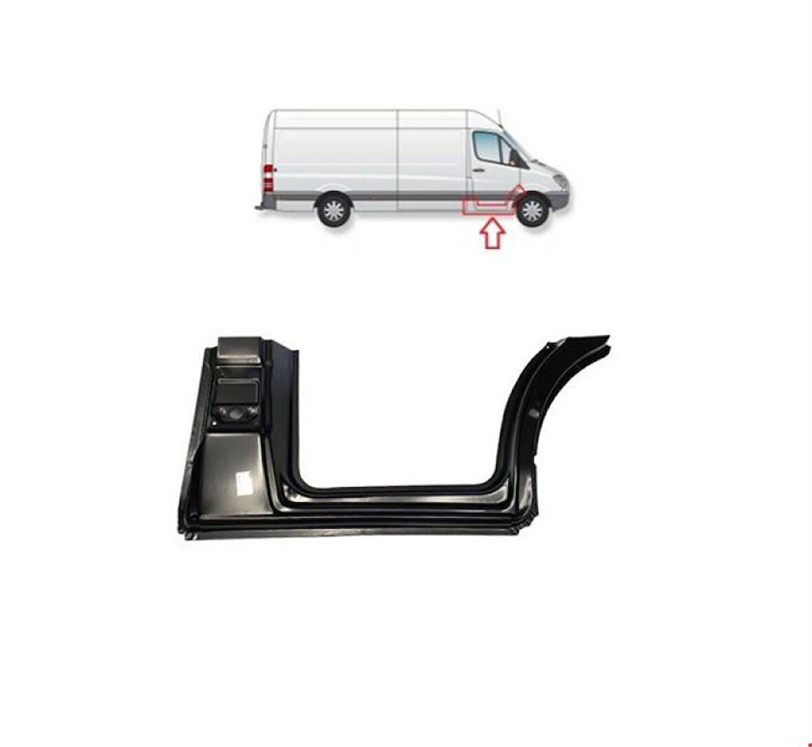 Mercedes On Kapı Frangart Alt Sag Sprinter 06> - Vortex V2206716