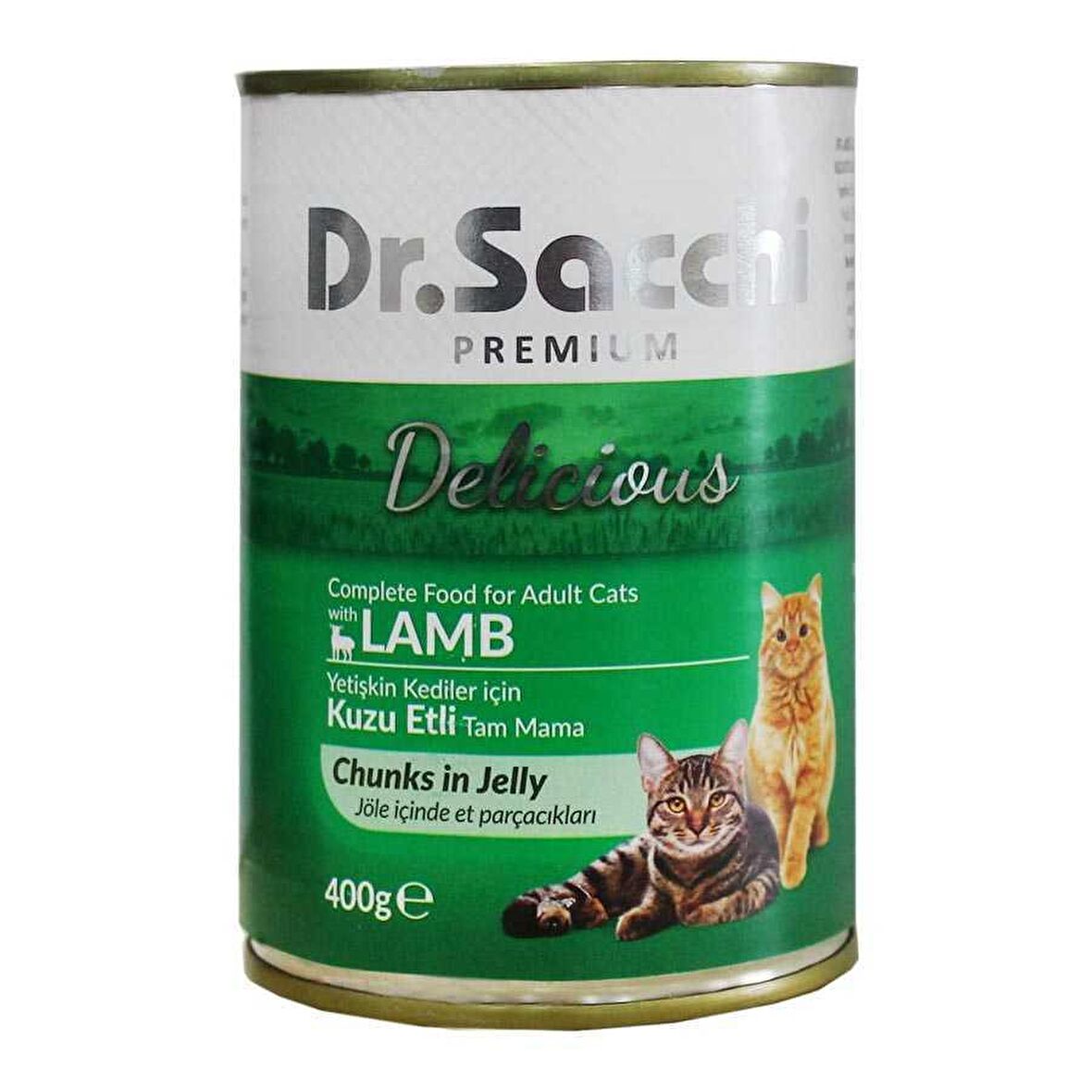 Dr.Sacchi Kuzu Etli Kedi Konservesi 400 Gr