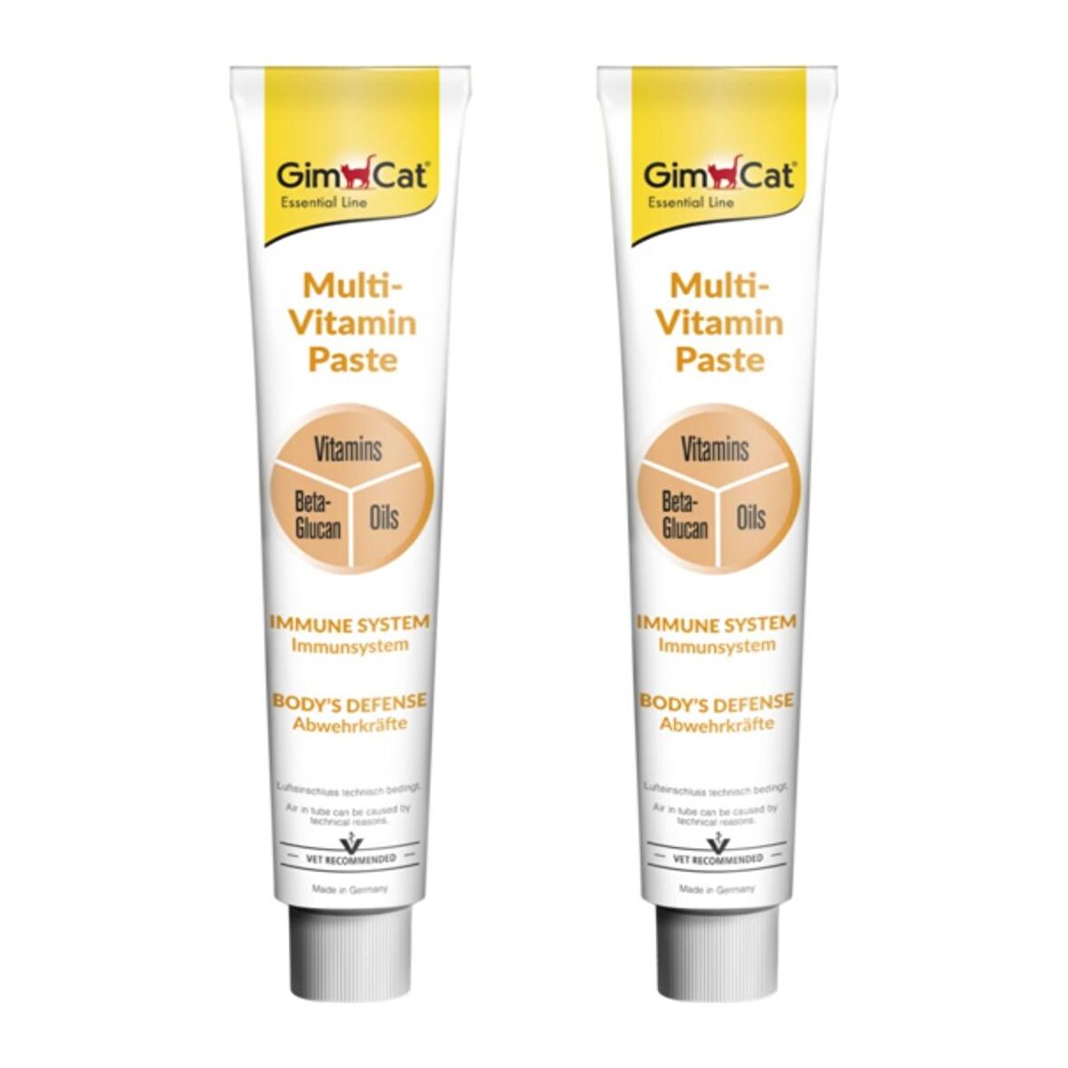 Gimcat Multi - Vitamin Paste Macun Yetişkin Kedi Ödülü 2x100 g 