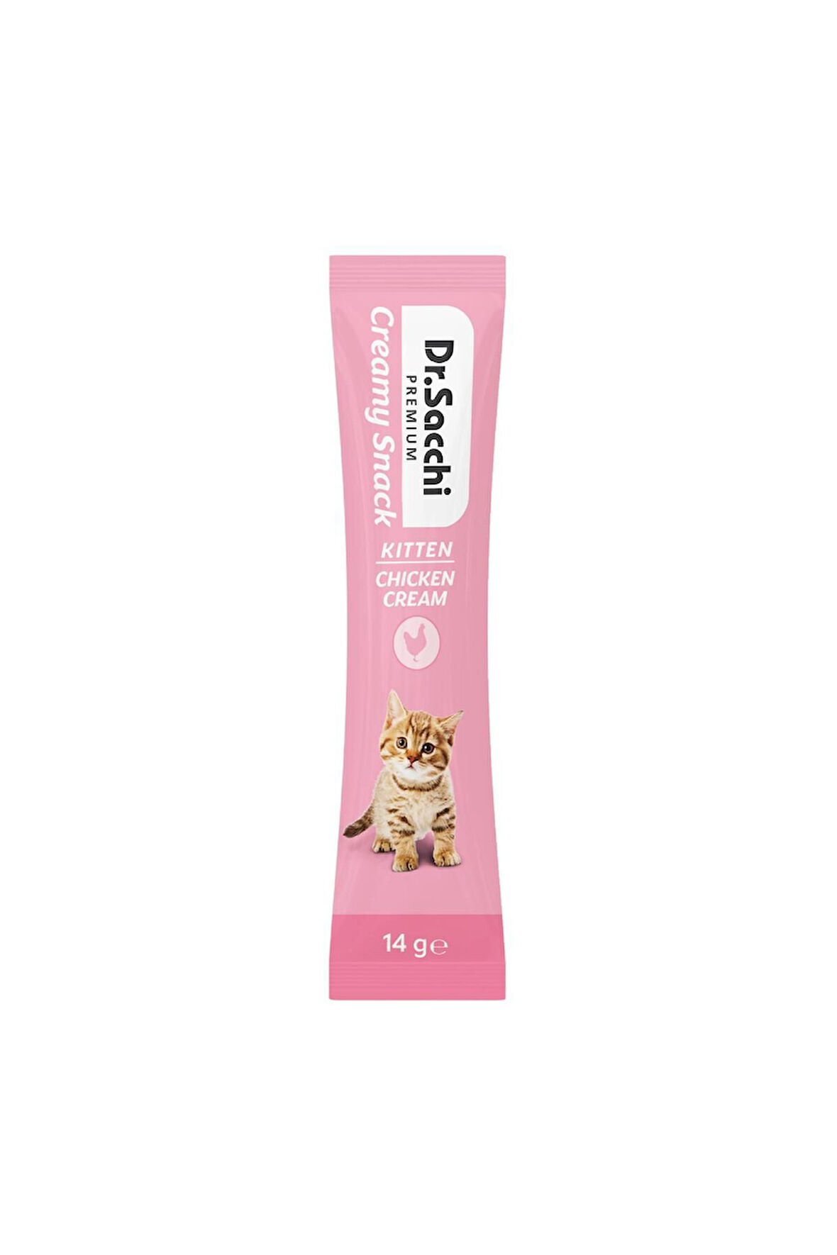 Dr.Sacchi Creamy Snack Kitten Chicken Sıvı Kedi Ödülü 14G