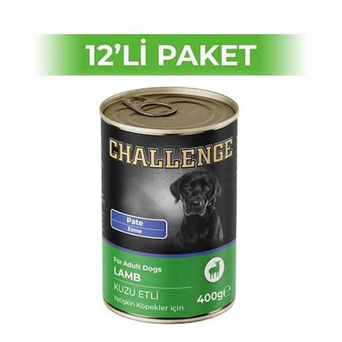 Challenge Kuzu Etli Pate Köpek Konservesi 400 g (12 Adet)