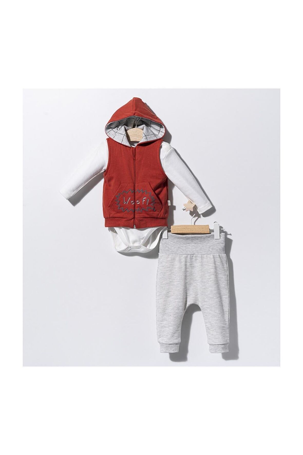 Tongs Baby Dogs Only 3'lü Takım Kiremit