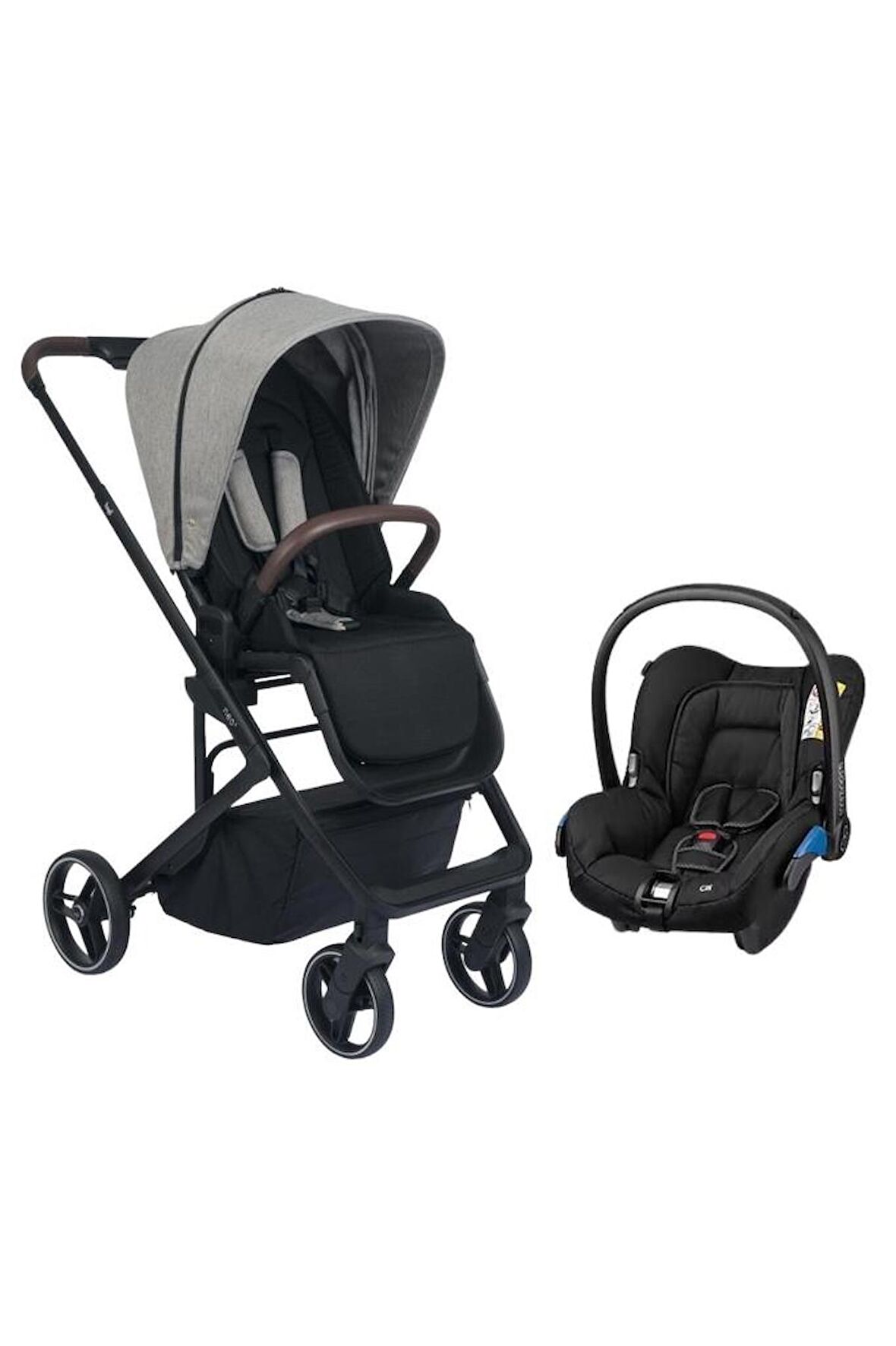 Neo 2 Greyson Black Raven Travel Sistem Bebek Arabası