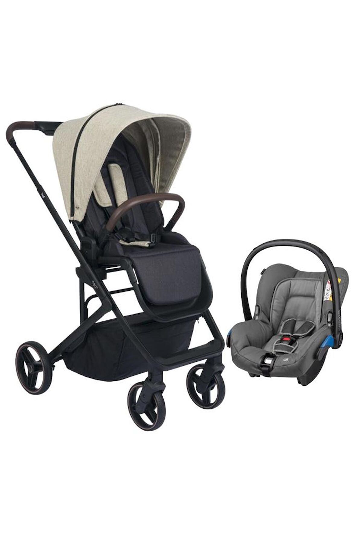 Neo 2 Beige Concerte Grey Travel Sistem Bebek Arabası