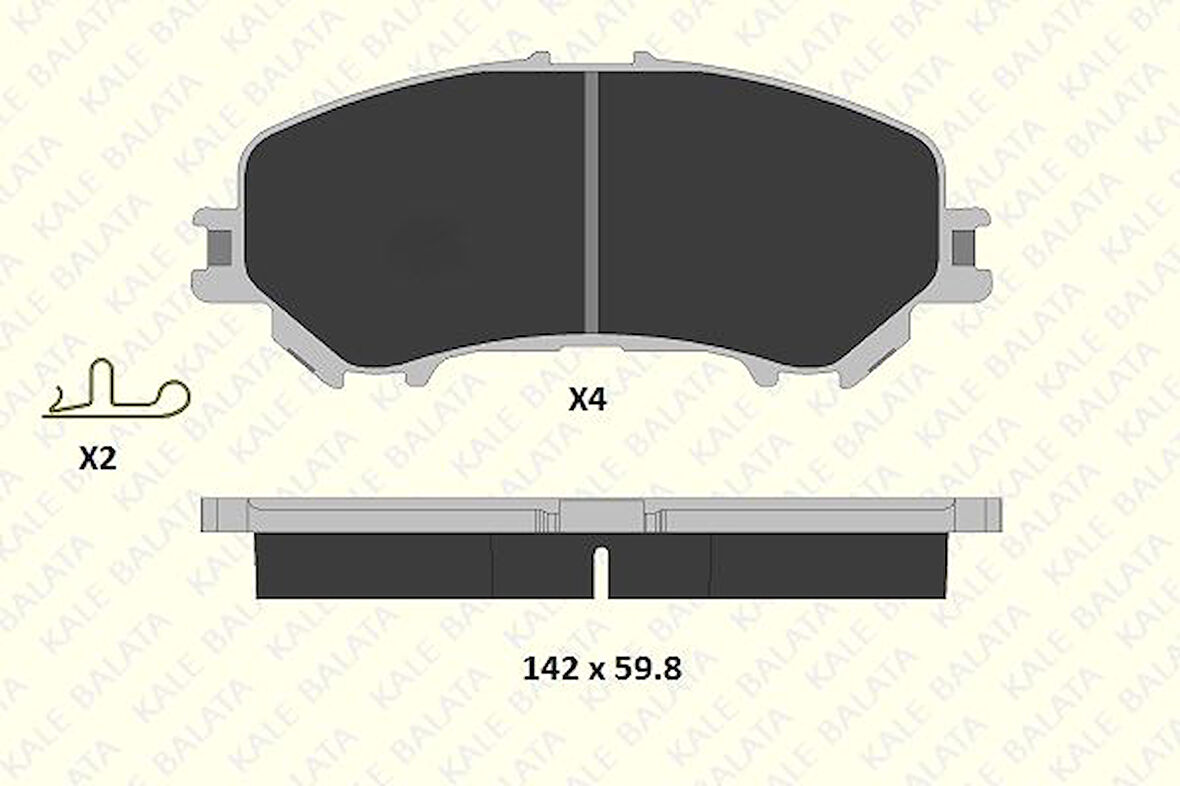 Nissan On Fren Balatası Nissan Qashqaı J11 Kasa 2013-> Xtraıl 2014-> Renault Kadjar 2015-> - Kale B 22065 179 14 Ans
