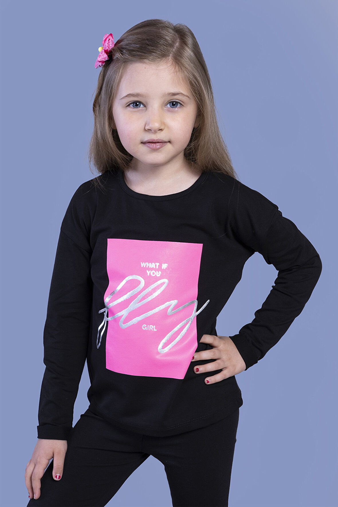 Toontoy Kız Çocuk  Baskılı Tişört