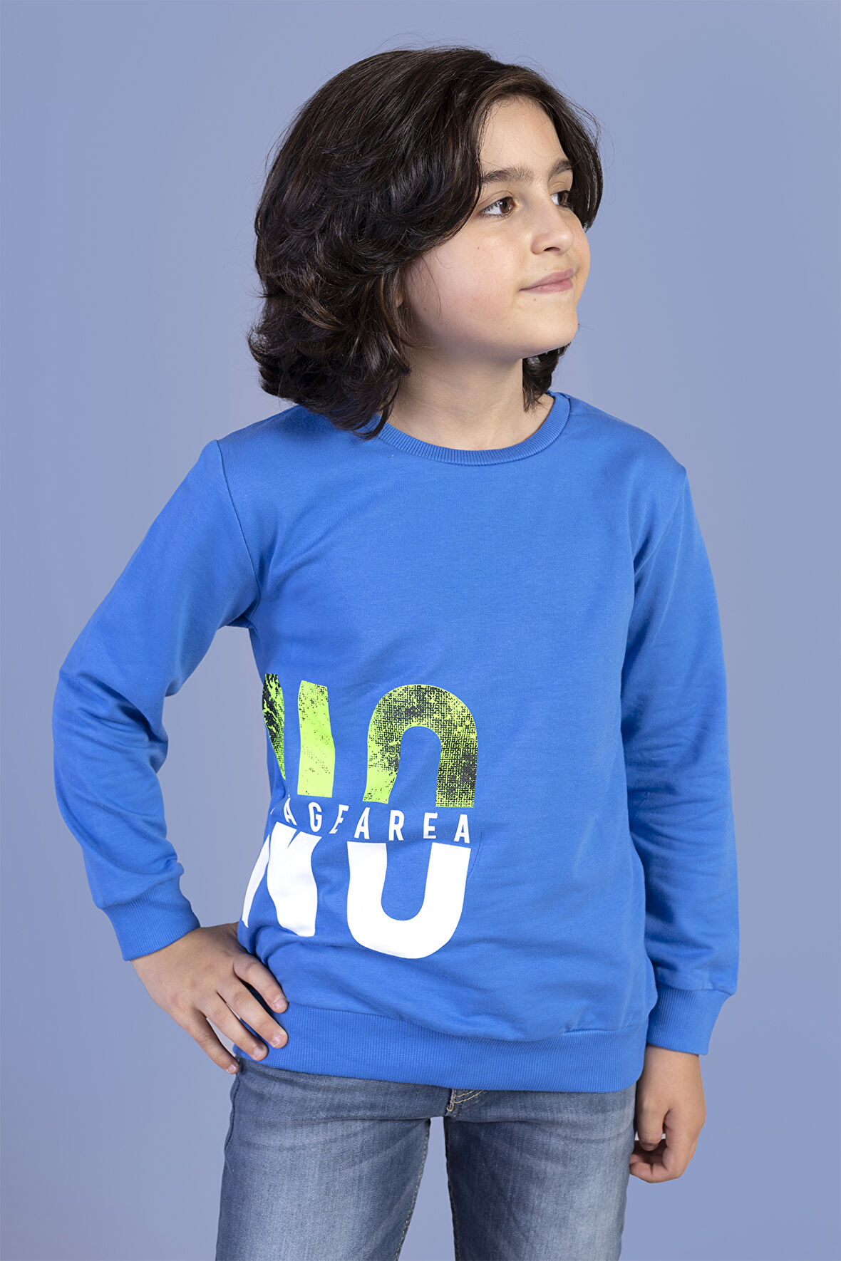 Toontoy Erkek Çocuk  Baskılı Sweatshirt