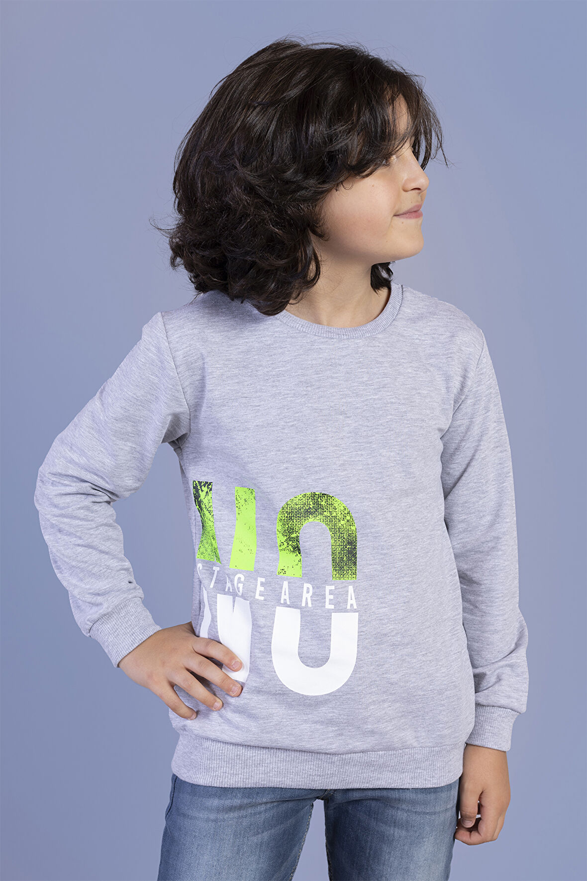 Toontoy Erkek Çocuk  Baskılı Sweatshirt
